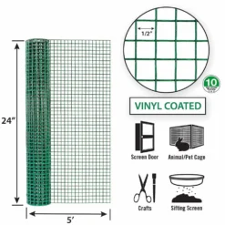 Garden Zone Vinyl Hardware Cloth 24 In. X 5 Ft. -FENCING Sales 1008159 new 5