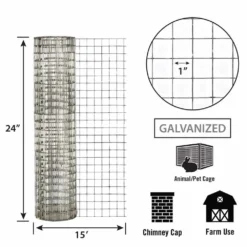 Garden Zone Cage Welded Wire 1 In. X 1 In. 16 Ga. -FENCING Sales 1008166 new 5