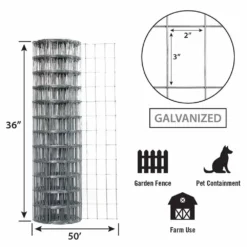 Garden Zone Garden Craft Economy Galvanized Fence 36 In. X 50 Ft. 16 Ga. -FENCING Sales 1208593 new 5