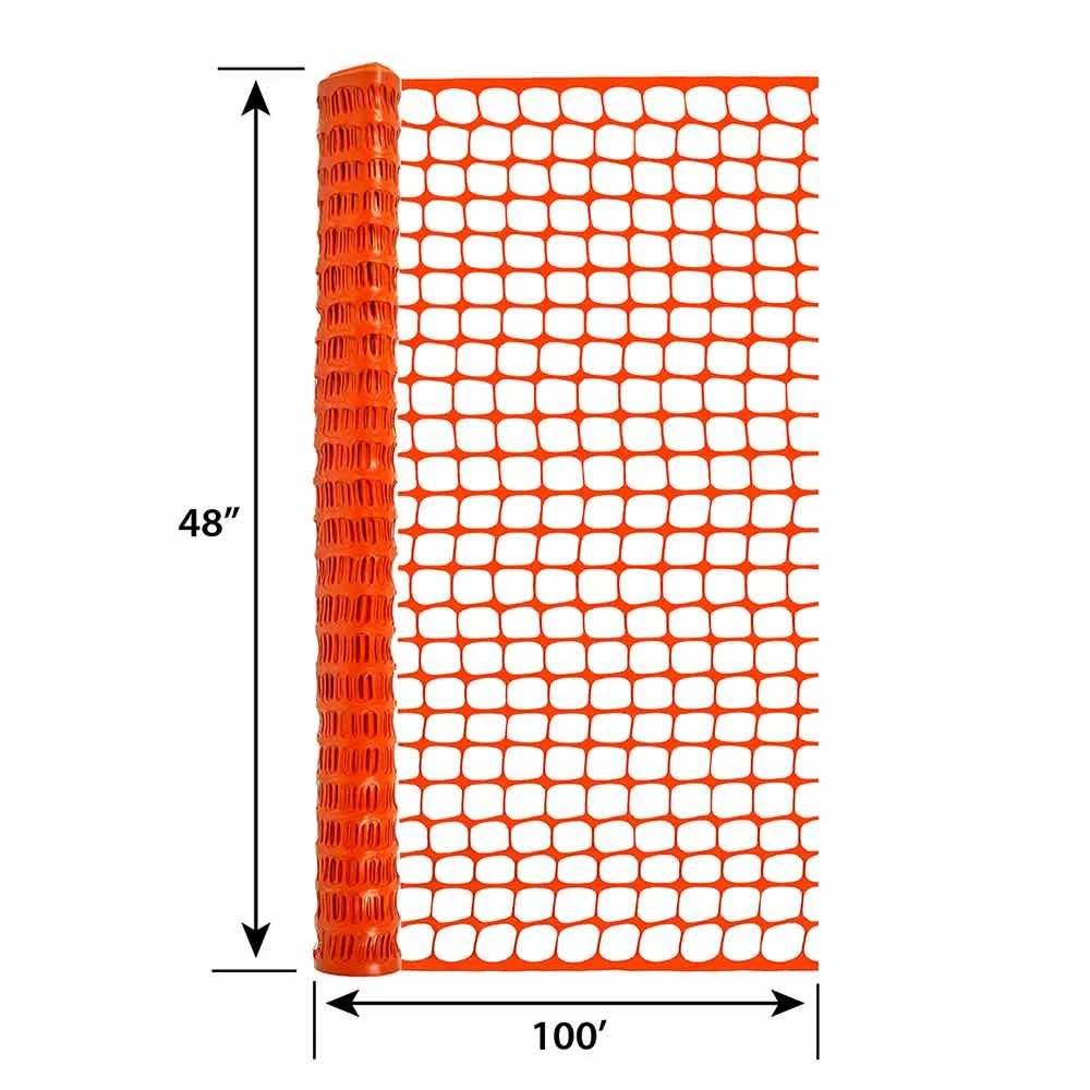 Garden Zone Orange Plastic Barrier Fence 4 Garden Zone Orange Plastic Barrier Fence - Image 2