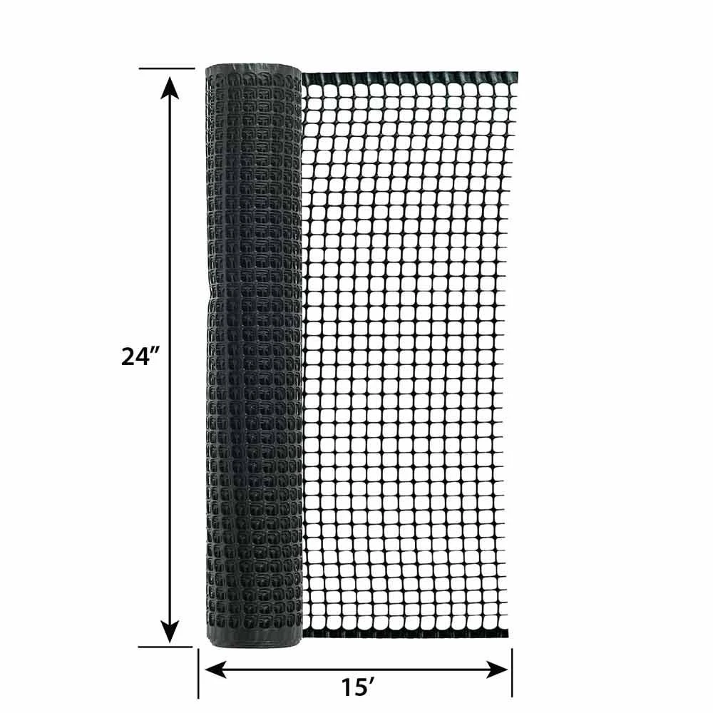 Garden Zone 1/2 In. Black PVC Hardware Net 4 Garden Zone 1/2 In. Black PVC Hardware Net - Image 3