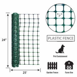 Garden Zone Garden Craft Green Plastic Garden Fence 24 In. X 25 Ft. -FENCING Sales 7397354 new 3