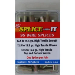 New Farm Splice-It 12.5 Ga. - 15.5 Ga. Fence Wire Splices 50 Ct.
