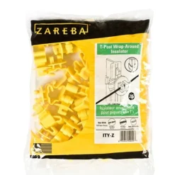 Zareba Yellow Standard Snug-Fitting T-Post Insulators 25 Pk.