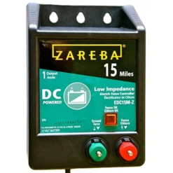 Zareba 15 Mile Fencer Battery Operated Low Impedance Fence Charger