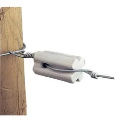 Porcelain Bull Nose Strain Insulator 10 Pack