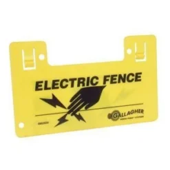 Electric Fence Warning Sign