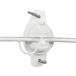 White Equi-Pinlock Wooden Post Insulator 25 Pack